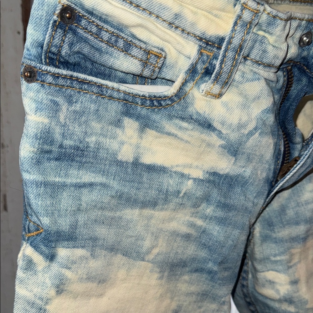 Cat & Jack Kids Blue and Cream Jeans